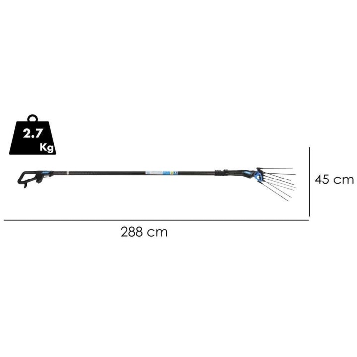 Campagnola MASTER sähköinen oliivinkeruulaite, 325 W, 12 V, teleskooppivarsi 288–373 cm
