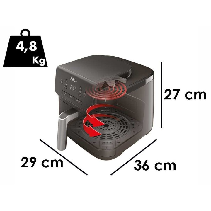 Ninja AF110EU kuumailmakeitin, 4,7 l, 1 750 W, 40–210 °C