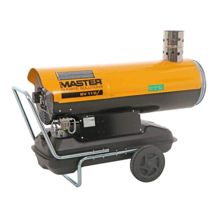 Master BV 110 E epäsuora dieselilmalämmitin, 33 kW, 230 V, 65 l