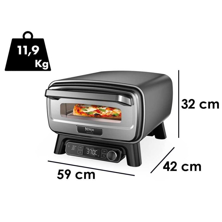 Ninja Artisan MO201EU sähköuuni pizzaan ja airfryer-ruoanlaittoon, 1 760 W, 230 V