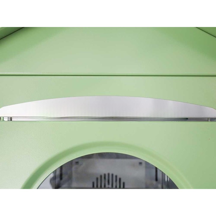 Clementi Smart puulämmitteinen pizzauuni ulkokäyttöön, 45 × 80 cm, vihreä