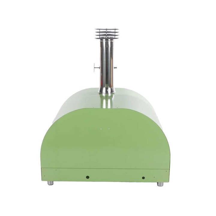 Clementi Gold Verde puulämmitteinen pizzauuni ulkokäyttöön, 4 pizzaa, 80 × 60 cm, 500 °C