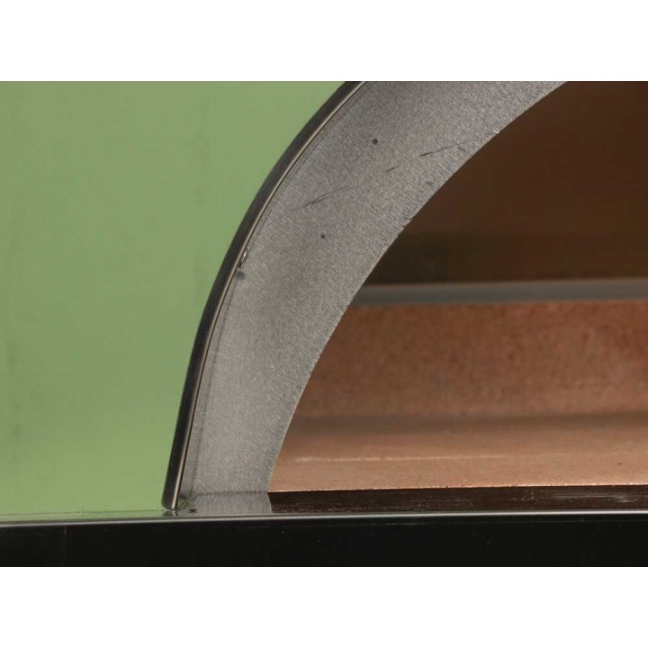 Clementi Gold Verde puulämmitteinen pizzauuni ulkokäyttöön, 80 × 60 cm, 4 pizzaa, 500 °C