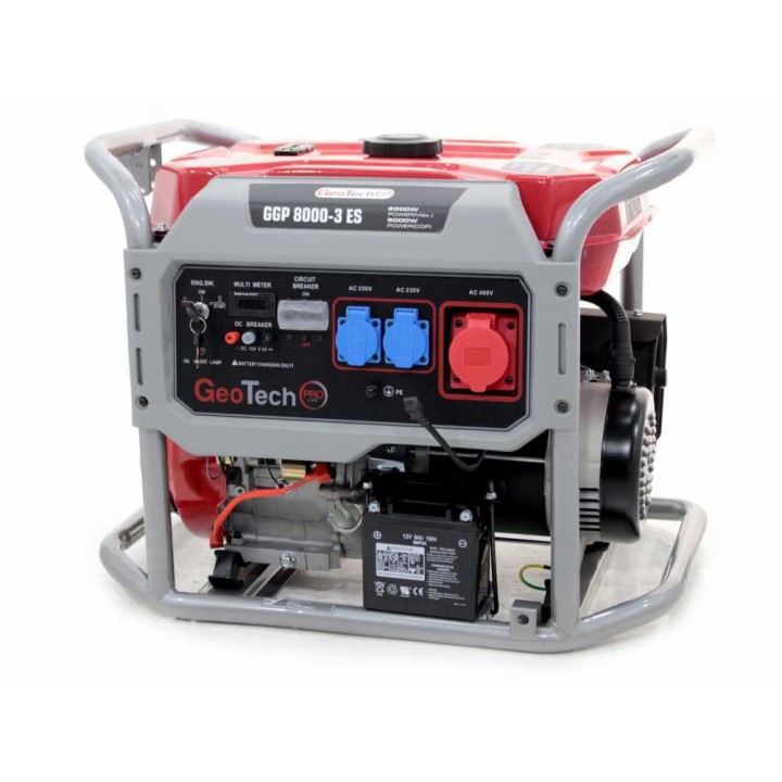 GeoTech Pro GGP 8000-3 ES kolmivaihegeneraattori, 6,5 kW, 230/400 V, AVR