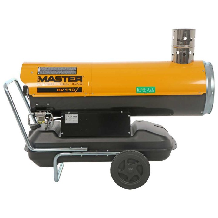 Master BV 110 E epäsuora dieselilmalämmitin, 33 kW, 230 V, 65 l