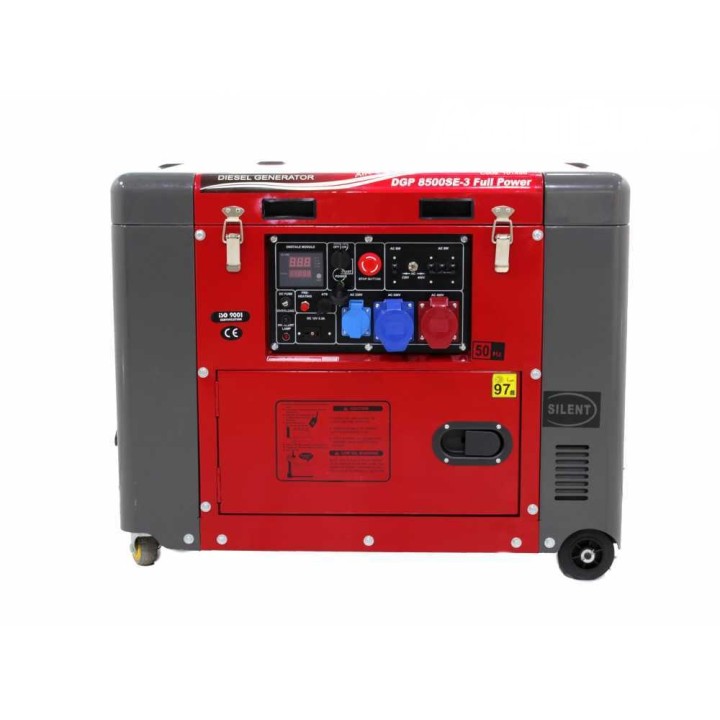 GeoTech Pro DGP8500SE-3 dieselgeneraattori, 6 kW, AVR, Full Power