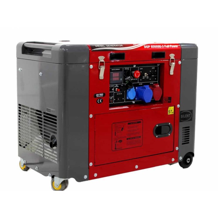 GeoTech Pro DGP8500SE-3 dieselgeneraattori, 6 kW, AVR, Full Power