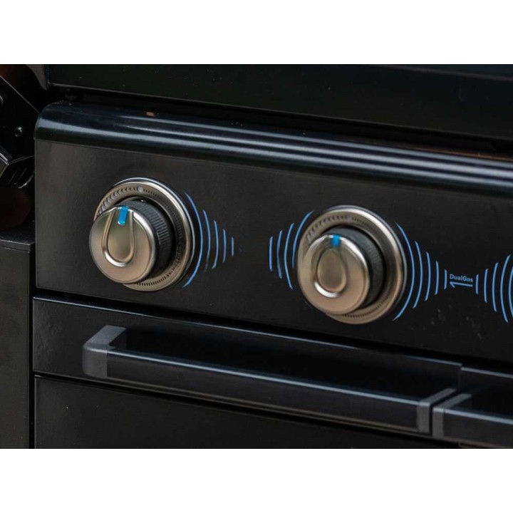 Campingaz 4 Series Onyx S Dualgas kaasugrilli, 4 poltinta, 13,6 kW, nestekaasu tai maakaasu