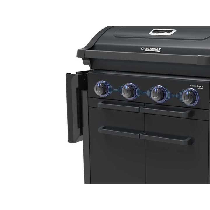 Campingaz 4 Series Onyx S Dualgas kaasugrilli, 4 poltinta, 13,6 kW, nestekaasu tai maakaasu