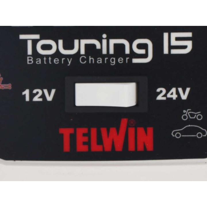 Telwin Touring 15 akkulaturi ja ylläpitolaturi, 12/24 V, 100 W