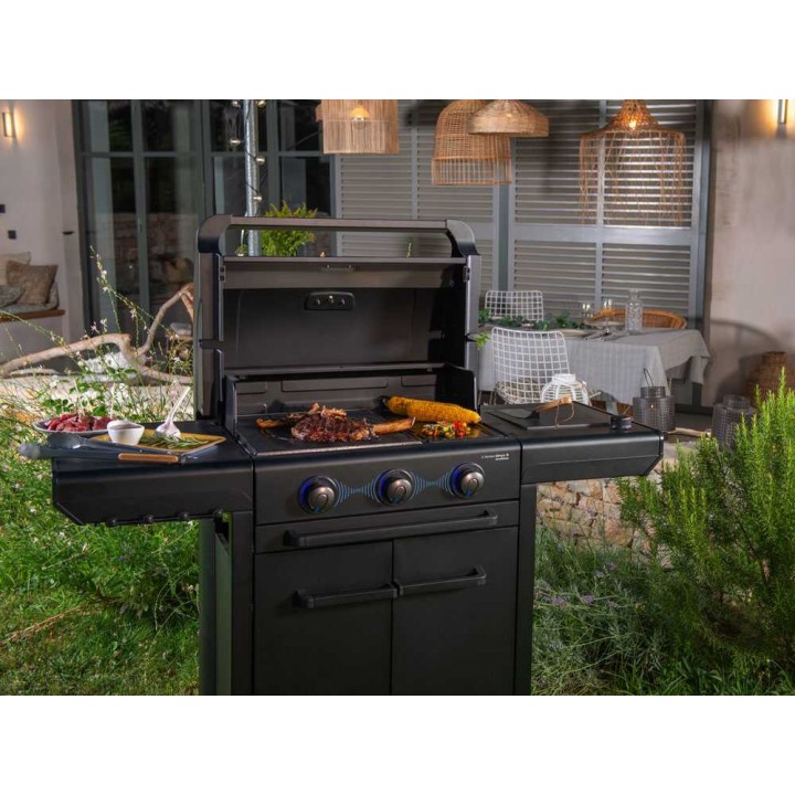 Campingaz 3 Series Onyx S Dualgas kaasugrilli, 10,2 kW, nestekaasu tai maakaasu