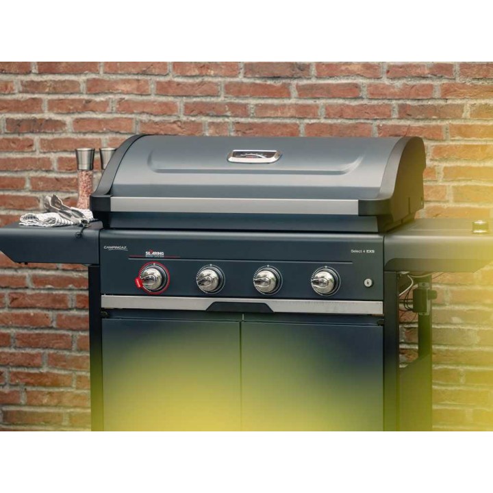 Campingaz Select 4 EXS SBS kaasugrilli, 4 poltinta, 3 000 cm², käännettävä parila