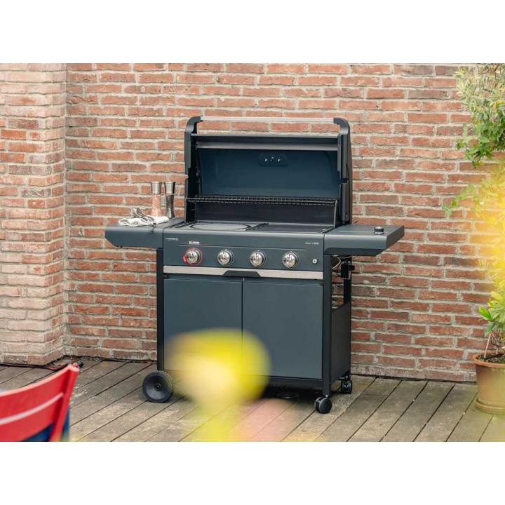 Campingaz Select 4 EXS SBS kaasugrilli, 4 poltinta, 3 000 cm², käännettävä parila