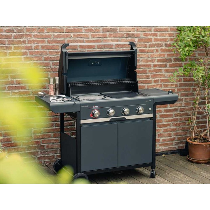 Campingaz Select 4 EXS SBS kaasugrilli, 4 poltinta, 3 000 cm², käännettävä parila