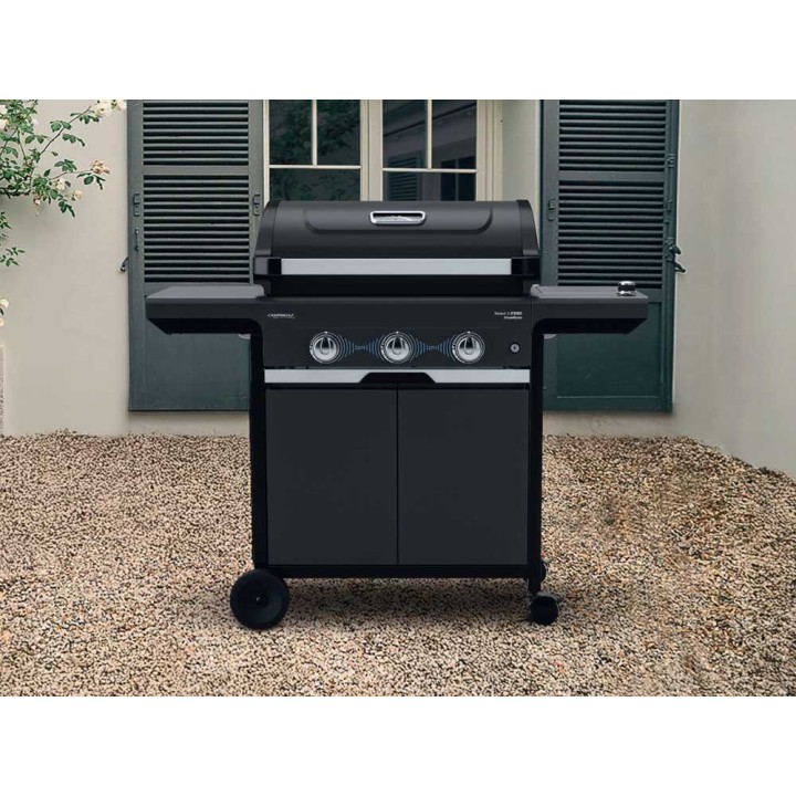 Campingaz Select 3 EXSD DG kaasugrilli, nestekaasu tai metaani, 9 kW, 3 poltinta