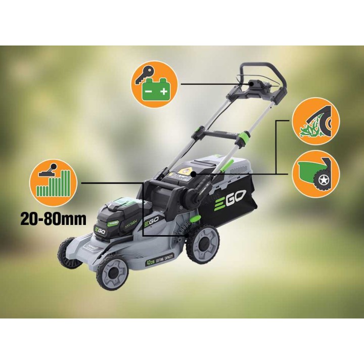 EGO LM1711E akkuruohonleikkuri, 56 V, 2,5 Ah, 42 cm