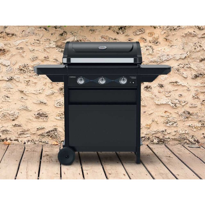 Campingaz Compact 3 L Dualgas kaasugrilli, 3 poltinta, 61 × 35 cm, nestekaasu ja maakaasu