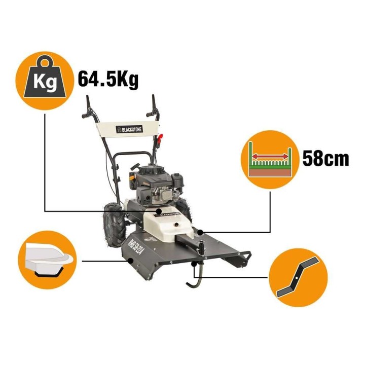 Blackstone RMB 58-224 trimmerileikkuri, Loncin 224 cm³, 58 cm