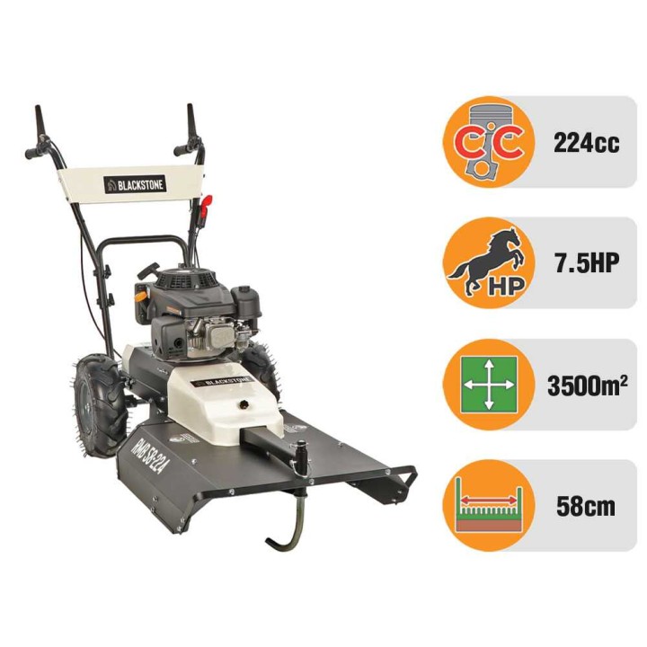 Blackstone RMB 58-224 trimmerileikkuri, Loncin 224 cm³, 58 cm
