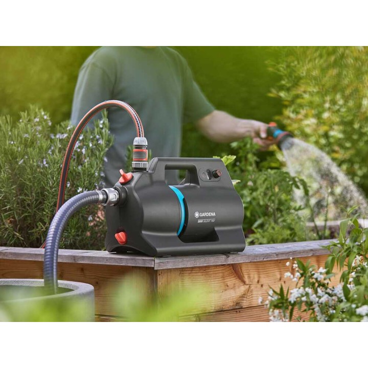 Gardena 3000 Silent 18V P4A akkukäyttöinen itseimevä pumppu, 3 000 l/h, 18 V