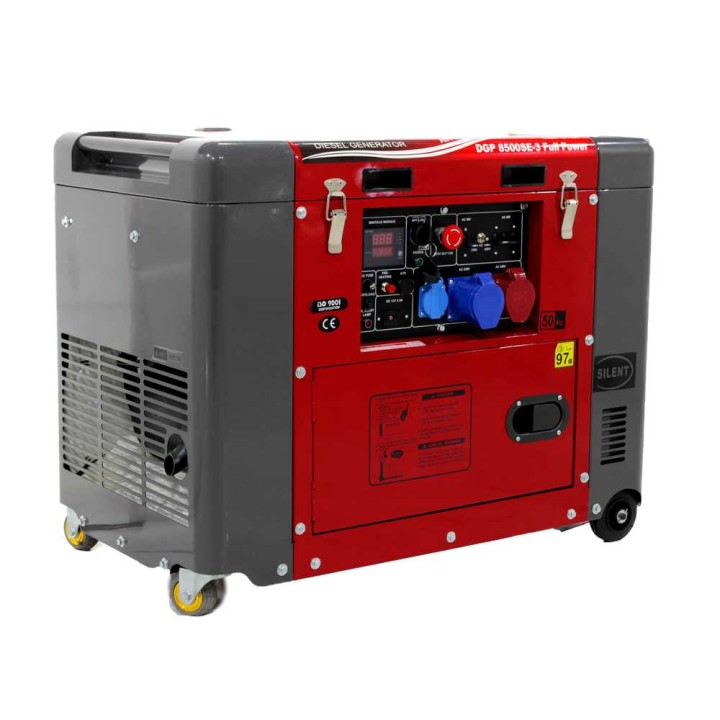GeoTech Pro DGP8500SE-3 dieselgeneraattori, 6 kW, Full-Power, AVR ja ATS