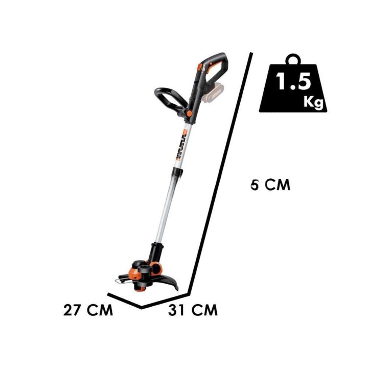 Worx WG163E akkukäyttöinen tagliabordi, 20 V, 2 × 2 Ah, 300 mm