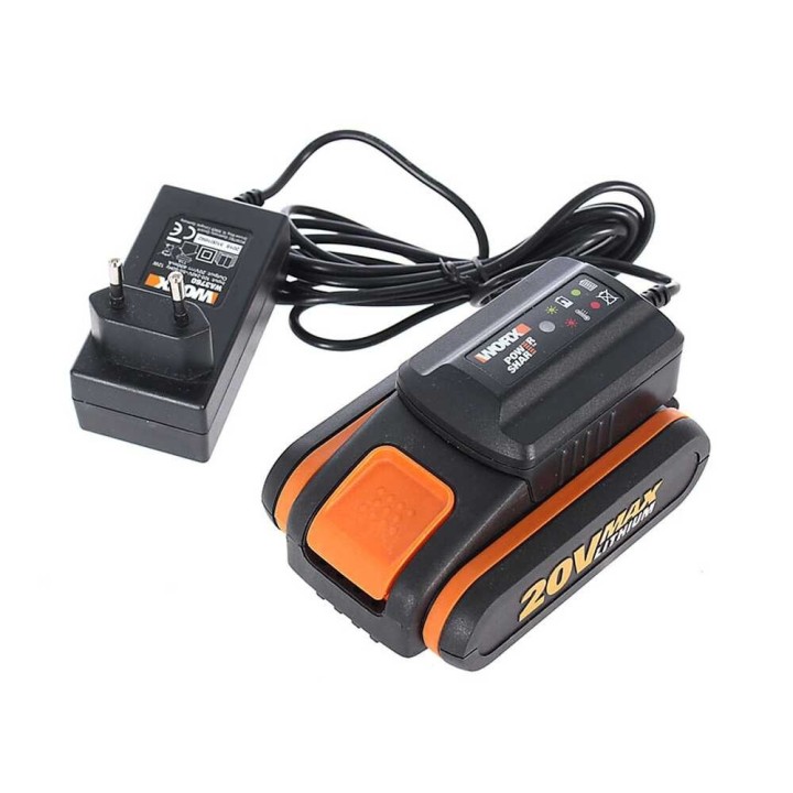 Worx WG163E akkukäyttöinen tagliabordi, 20 V, 2 × 2 Ah, 300 mm