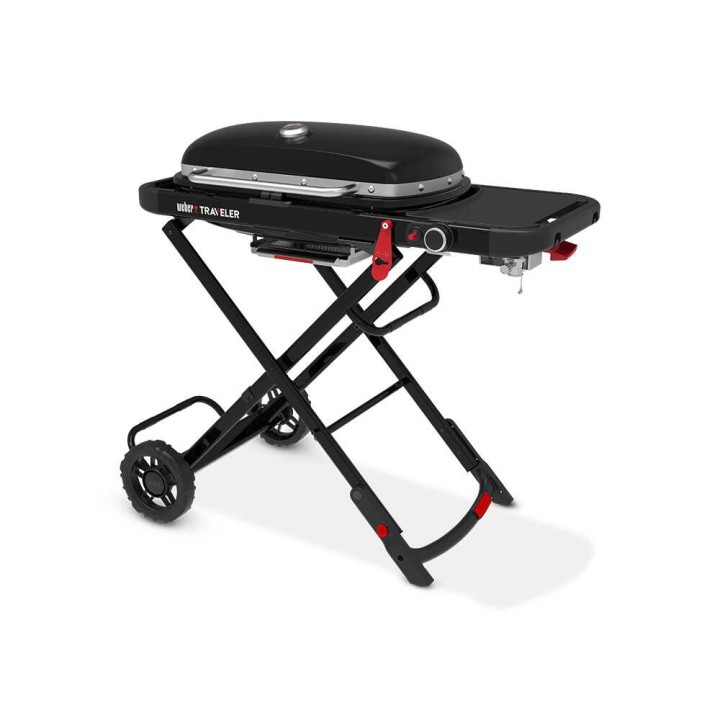 Weber Traveler 1501745 kannettava kaasugrilli, 3,8 kW, musta