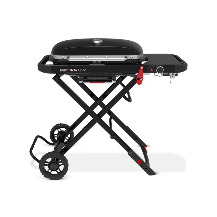 Weber Traveler 1501745 kannettava kaasugrilli, 3,8 kW, musta