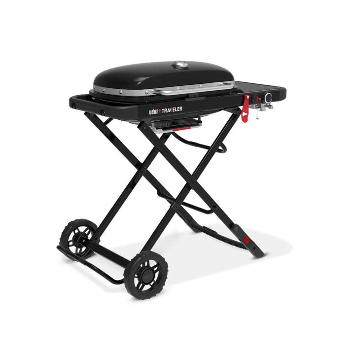 Weber Traveler 1501745 kannettava kaasugrilli, 3,8 kW, musta