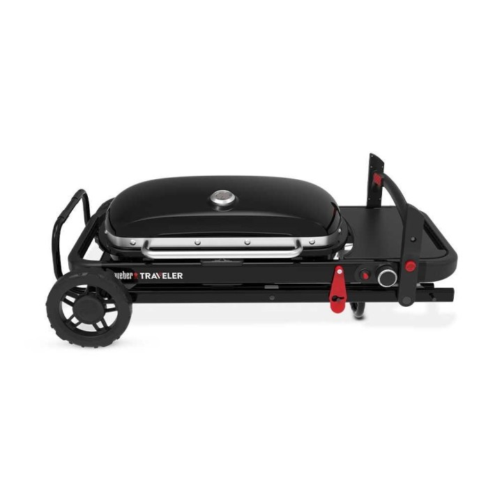 Weber Traveler 1501745 kannettava kaasugrilli, 3,8 kW, musta