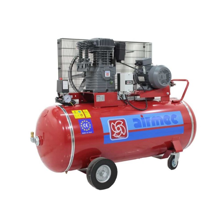 Airmec CR 304 K28 hihnakompressori, 270 l, 4 HP, 400 V, 10 bar
