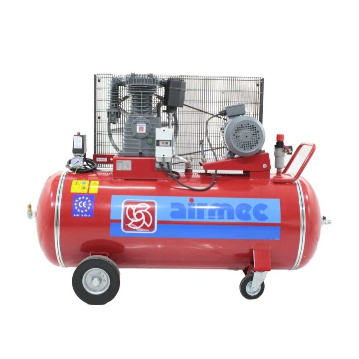 Airmec CR 304 K28 hihnakompressori, 270 l, 4 HP, 400 V, 10 bar