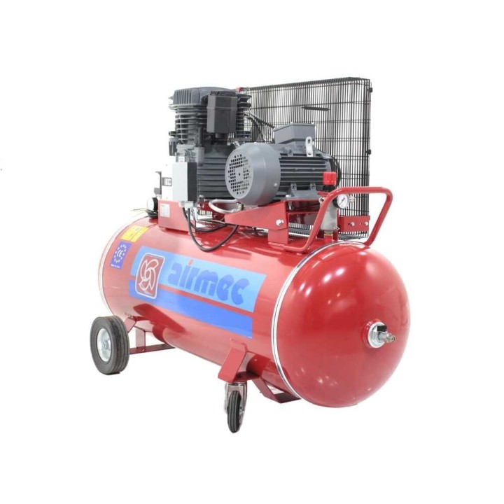 Airmec CR 304 K28 hihnakompressori, 270 l, 4 HP, 400 V, 10 bar