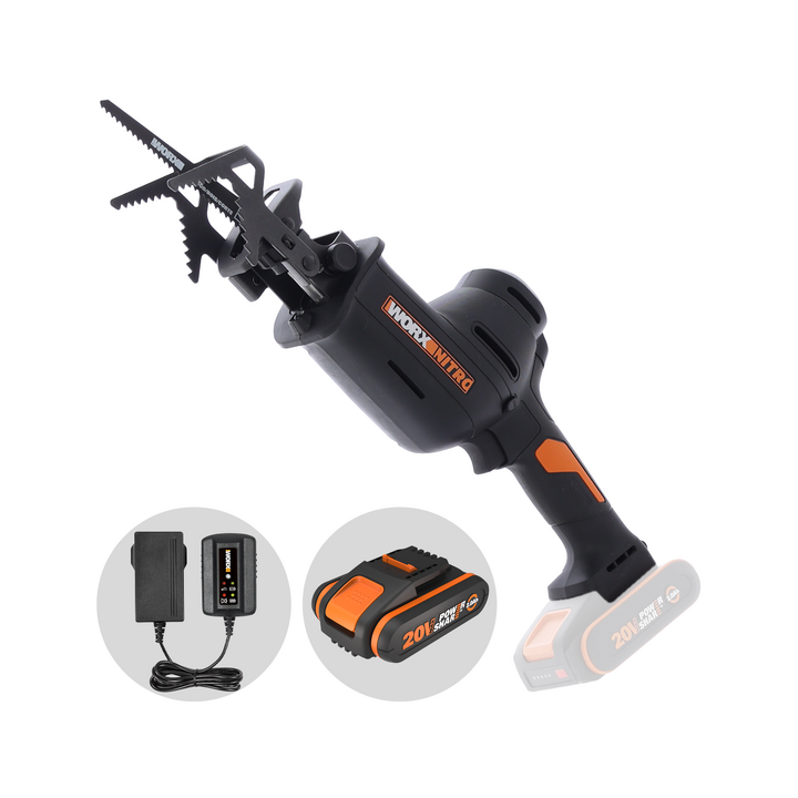 Worx WG893E akkukäyttöinen reissaha 20 V 2 Ah