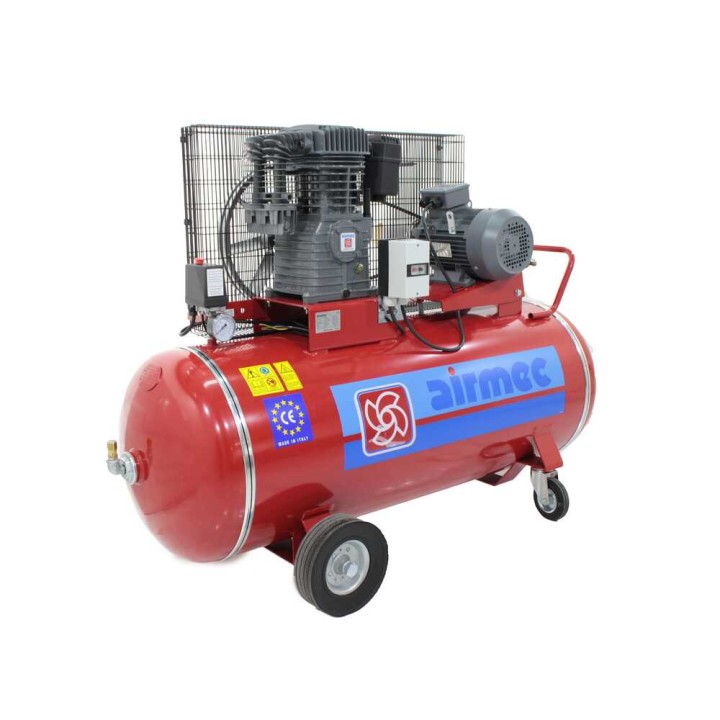 Airmec CR 304 K28 hihnakompressori, 270 l, 4 HP, 400 V, 10 bar