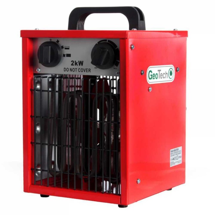 GeoTech EH 200 S sähkökäyttöinen kuumailmageneraattori 2 kW 230 V