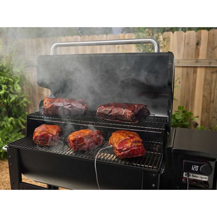 Weber Smoque pellettigrilli ja savustin, Wi-Fi, 56 × 45 cm