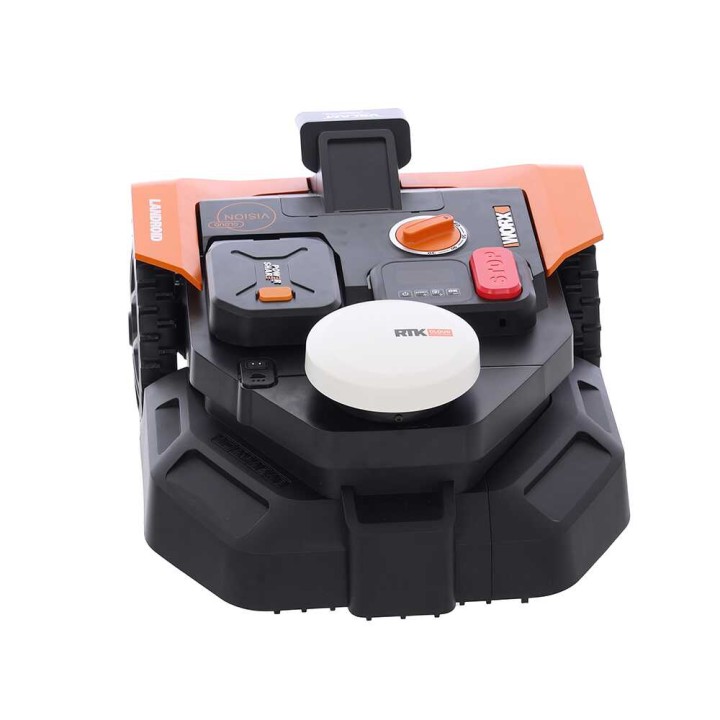 Worx Landroid Vision Cloud WR365E robottiruohonleikkuri, 650 m², ilman rajakaapelia, 20 V