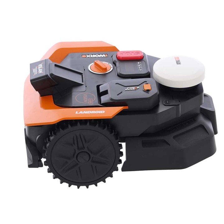 Worx Landroid Vision Cloud WR365E robottiruohonleikkuri, 650 m², ilman rajakaapelia, 20 V