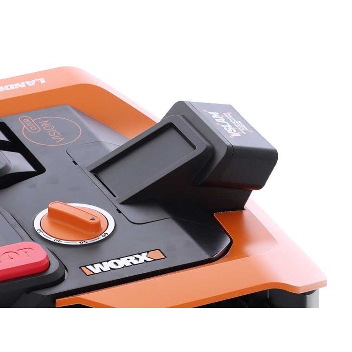 Worx Landroid Vision Cloud WR365E robottiruohonleikkuri, 650 m², ilman rajakaapelia, 20 V