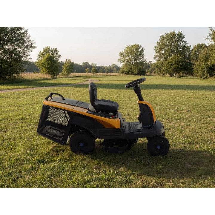 Stiga SWIFT 372e -akkurideri, 72 cm, 48 V, 170 l keruusäiliö