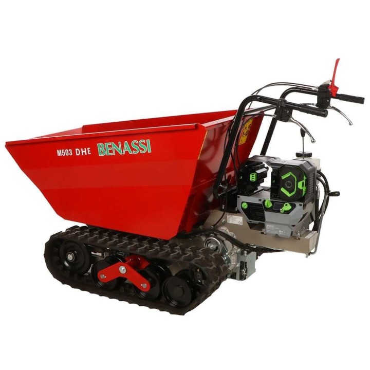 Benassi M503E DH akkukäyttöinen telaketjukuljetin, 3 400 W, 550 kg, hydraulinen lava