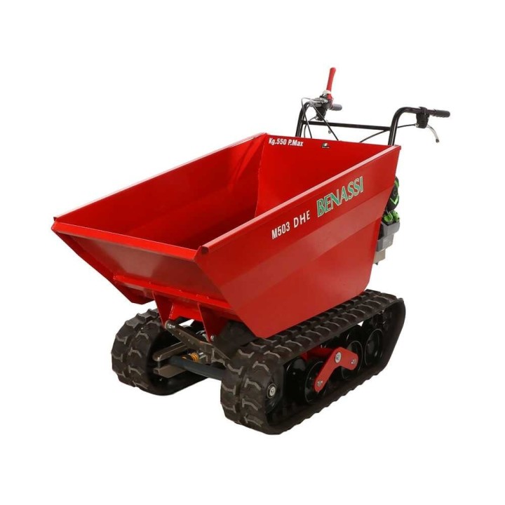 Benassi M503E DH akkukäyttöinen telaketjukuljetin, 3 400 W, 550 kg, hydraulinen lava