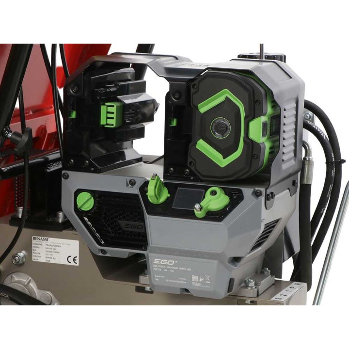 Benassi M503E DH akkukäyttöinen telaketjukuljetin, 3 400 W, 550 kg, hydraulinen lava