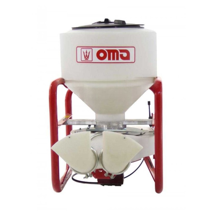 OMA Duster 140 traktorikäyttöinen jauhelevitin, 100 l, 2 ulostuloa