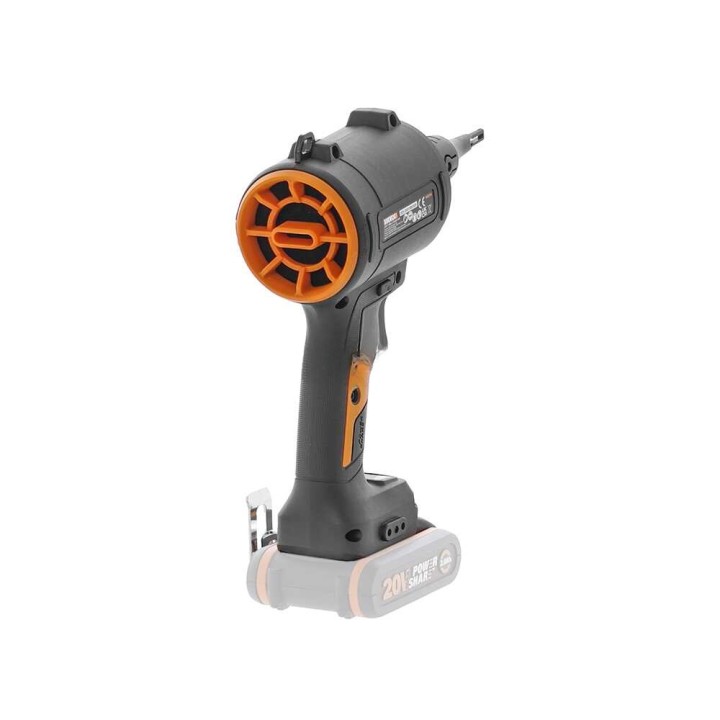 Worx WX099 akkukompressori, 20 V, 4 Ah, 3 suutinta