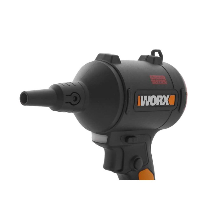 Worx WX099 akkukompressori, 20 V, 4 Ah, 3 suutinta