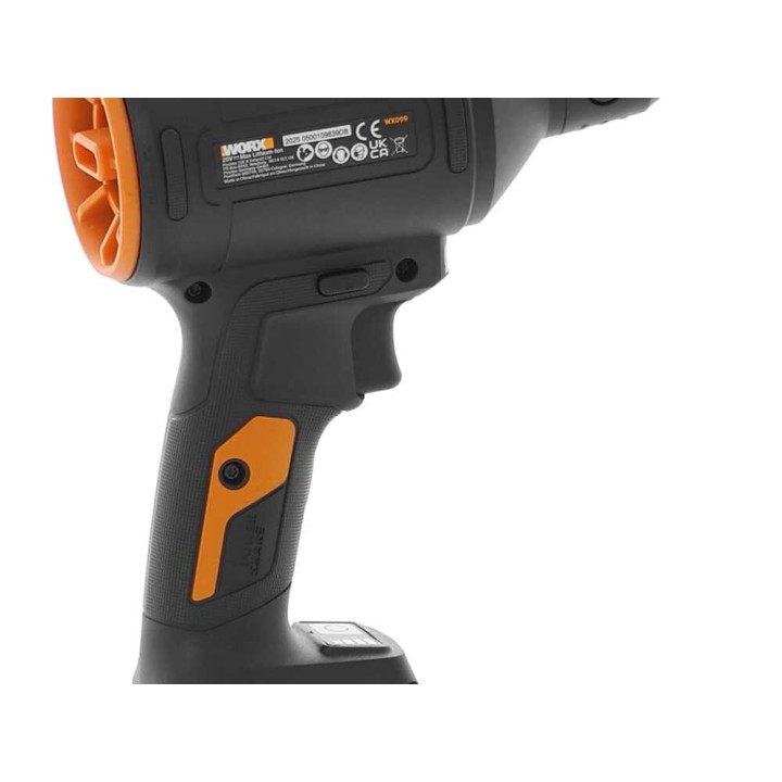 Worx Nitro WX099 akkukompressori, 2 × 20 V, 4 Ah, kaksoislaturi