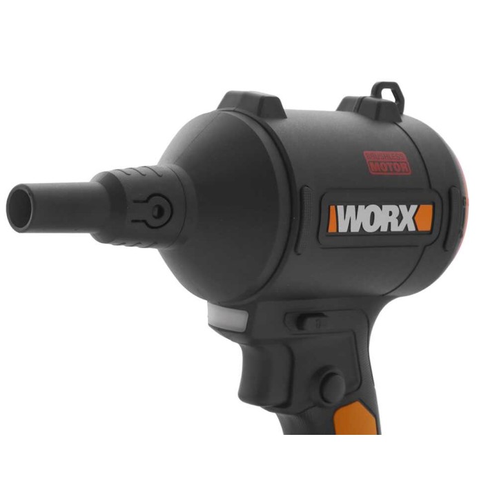 Worx WX099 akkukompressori ja puhallin, 20 V, 2 Ah, 3 suutinta